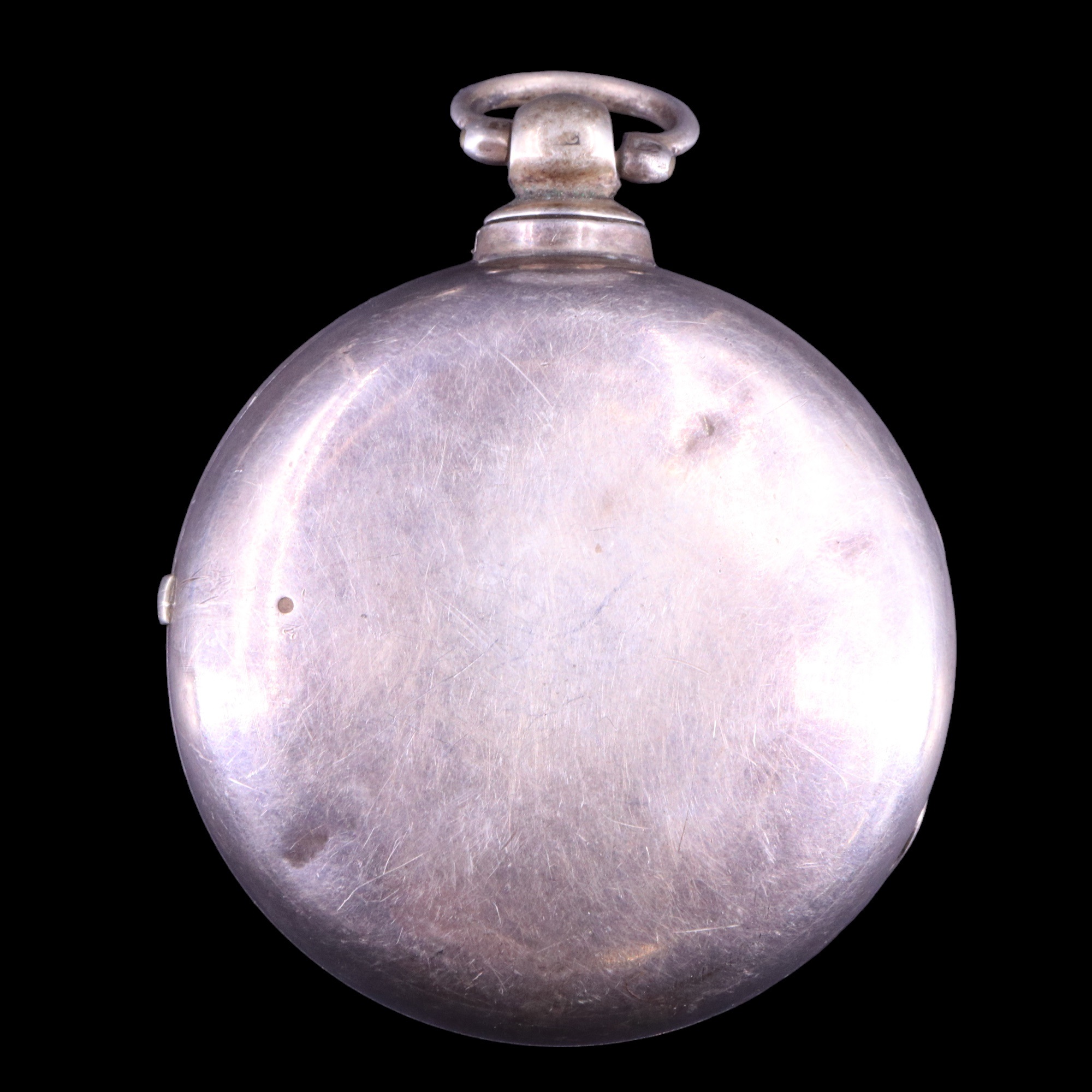 A Victorian silver pair-cased verge pocket watch, the movement un-named, (mainspring and fusee - Image 2 of 2