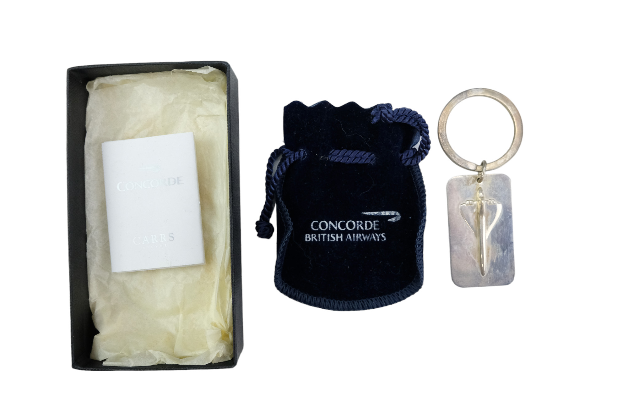 A group of British Airways Concorde collectables including two candlesticks, key rings, playing - Image 7 of 8