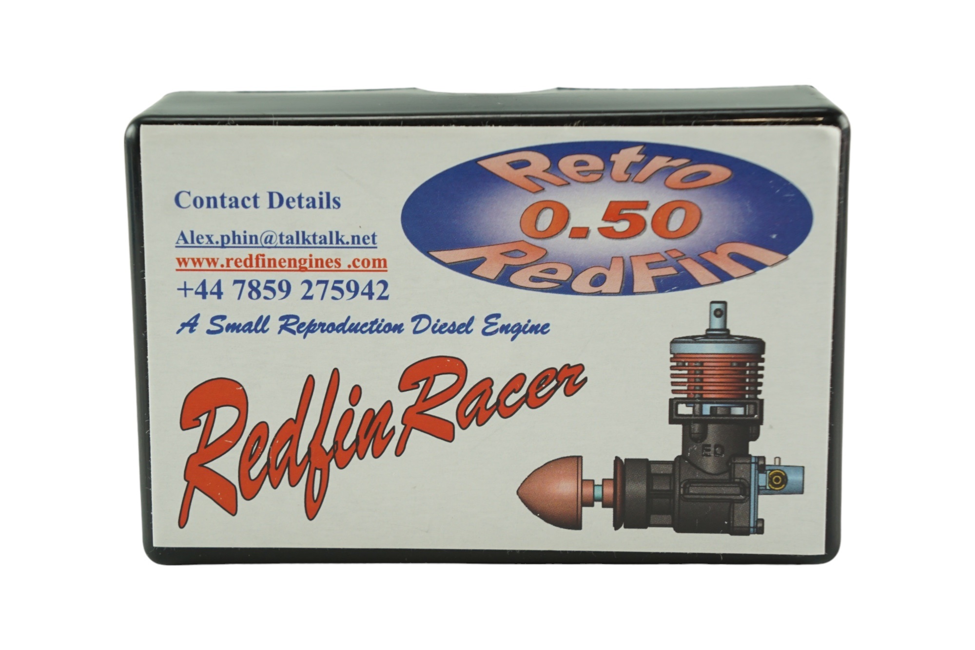 A boxed Redfin 0.50 Redfin Racer aero model aircraft diesel engine, 0.5cc, engine number 146 - Image 3 of 3