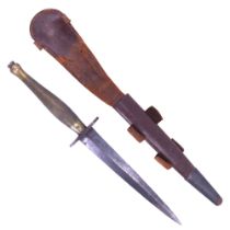A Second World War 2nd pattern Fairbairn-Sykes / FS fighting knife
