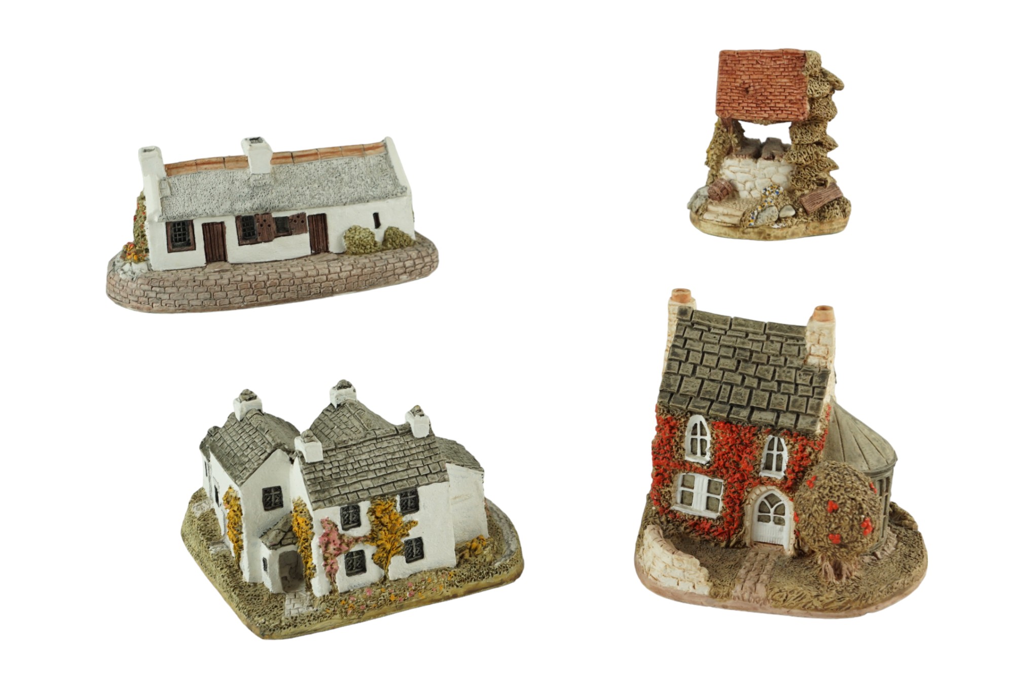 Four boxed Lilliput Lane cottages including Holly Cottage