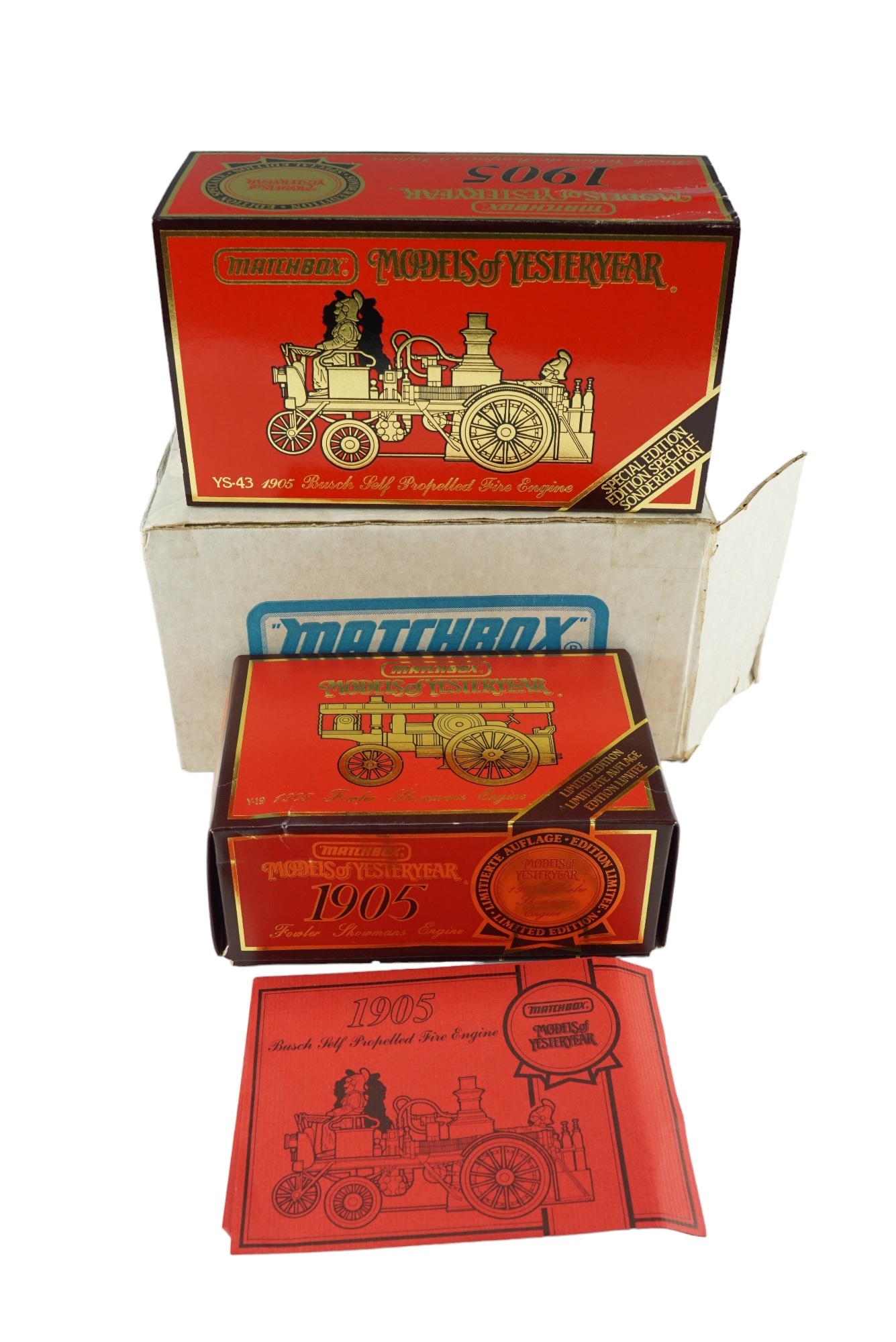 Two boxed Matchbox Models of Yesteryear diecast vehicles comprising a 1905 Fowler Showmans Engine ( - Image 2 of 2