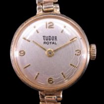 A 1960s lady's Rolex / Tudor 9 ct gold wristwatch, (running when catalogued, accuracy and