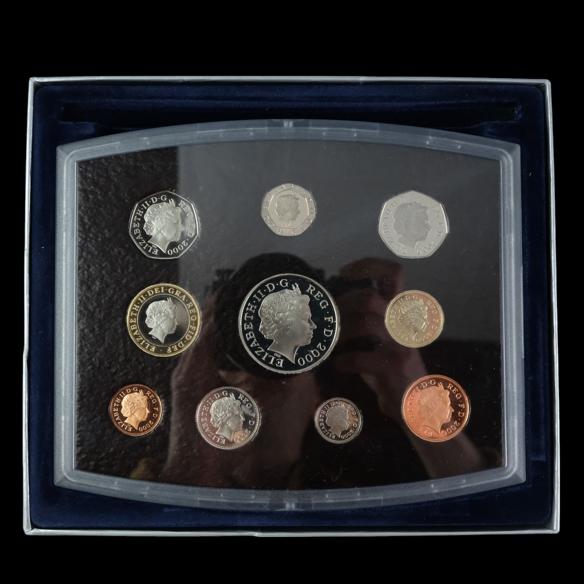 A collection of Royal Mint proof year coin sets, 1985-2004, (lacking four years) - Image 9 of 35