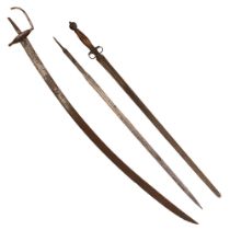 Three relic / incomplete 18th Century swords