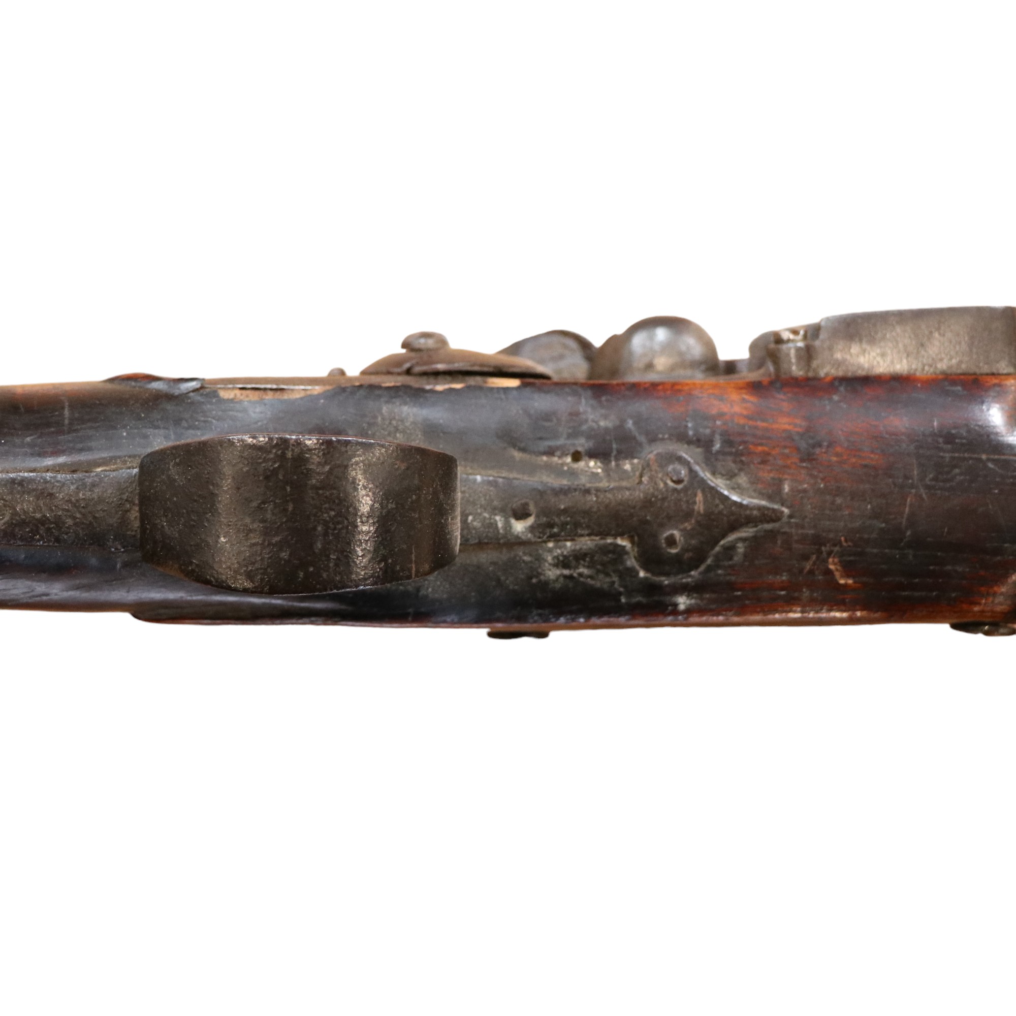 An 18th Century iron-mounted flintlock fowling piece - Image 4 of 5