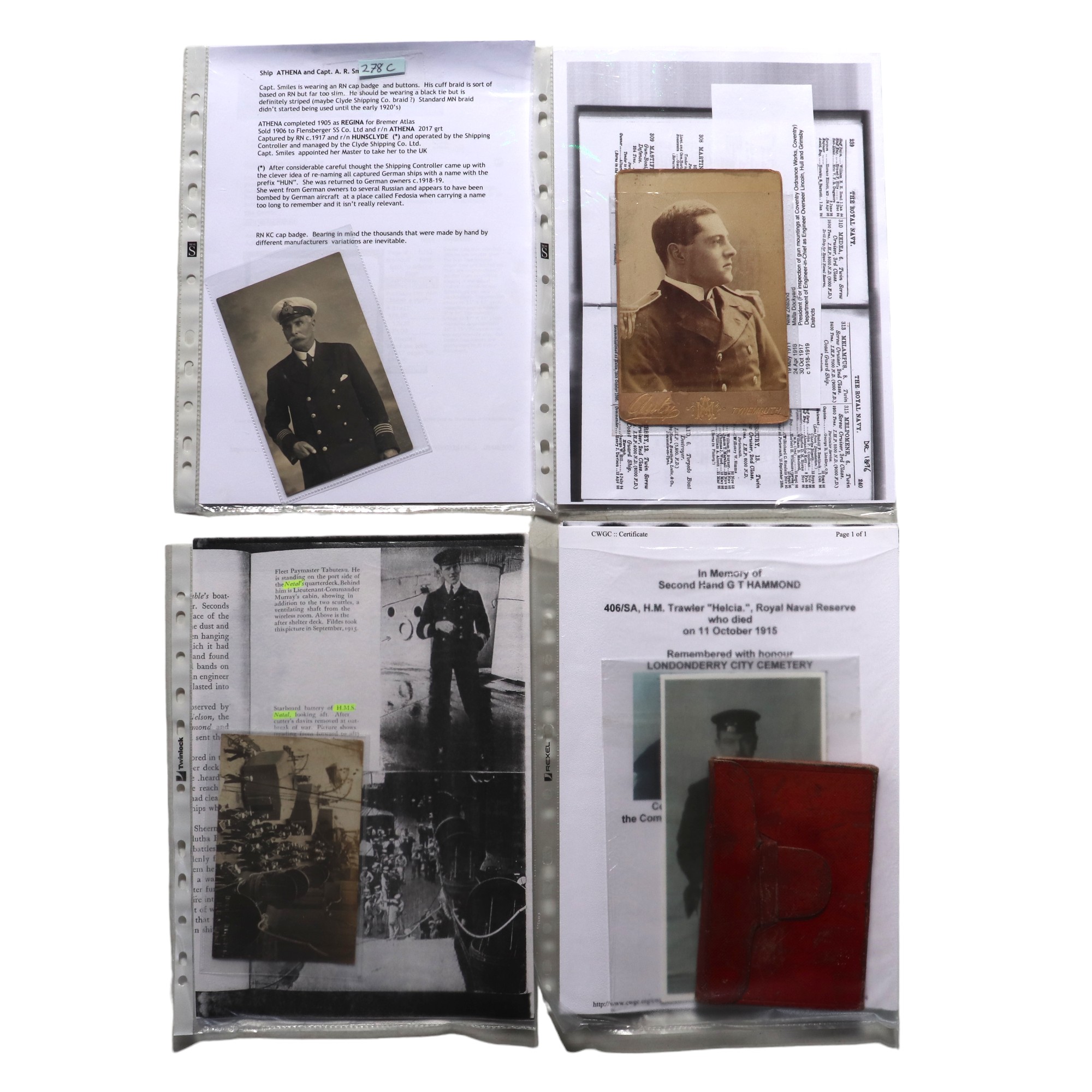 A large collection of period naval documents, photographs and ephemera, dating from the 19th Century - Image 5 of 6