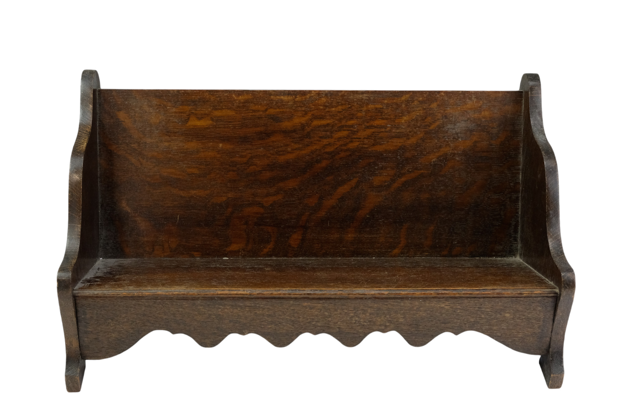 A oak book trough, circa 1930s, 46 cm x 23 cm - Image 2 of 2