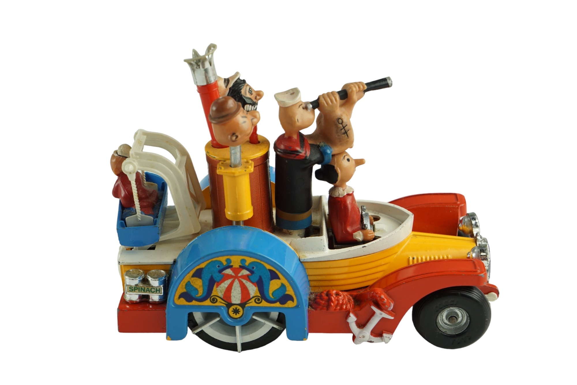 A Corgi Comics diecast Popeye Paddlewagon together with a similar Ford Thames Airbourne caravan - Image 3 of 3