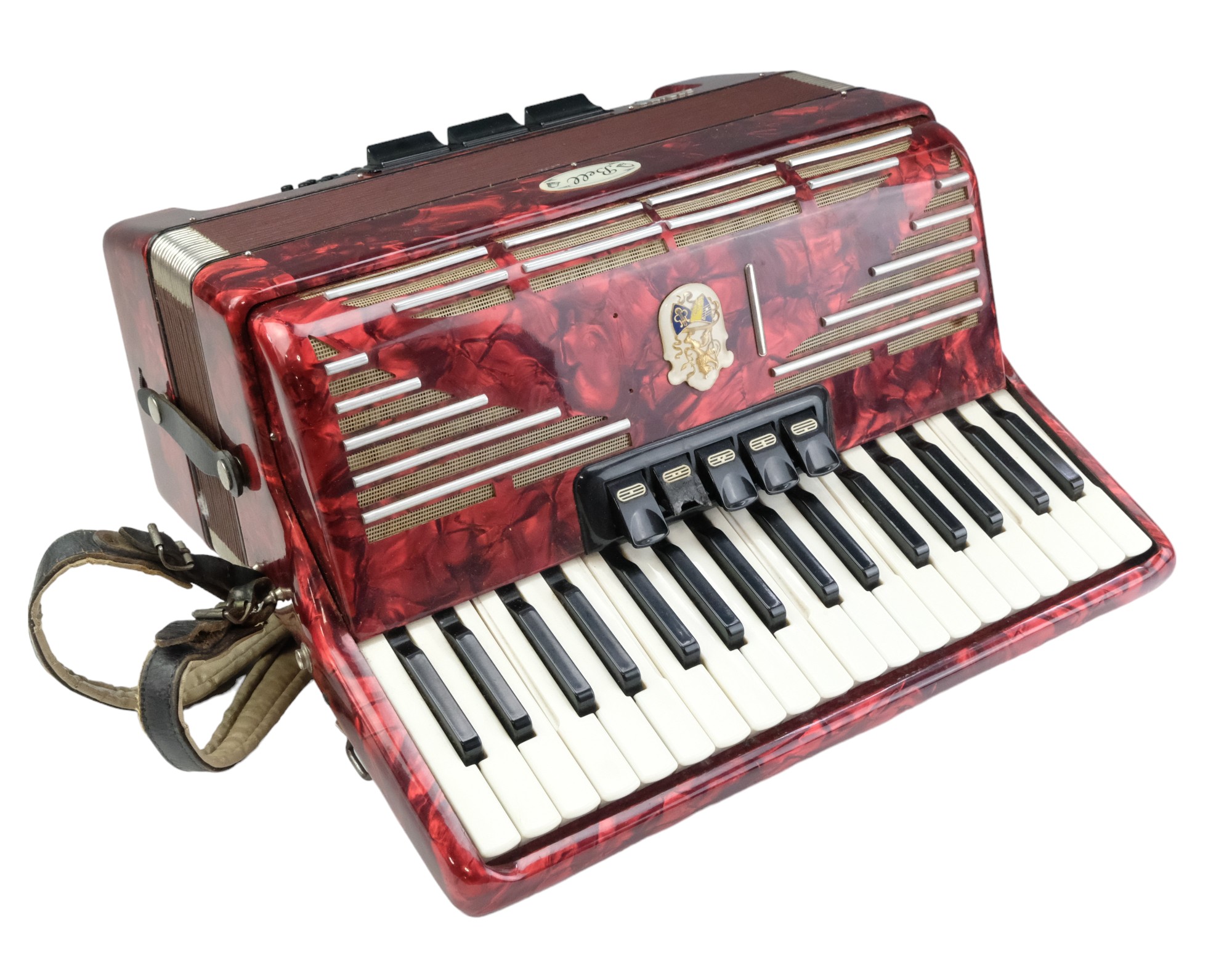 A cased Bell Serino accordion and sheet music - Image 4 of 7