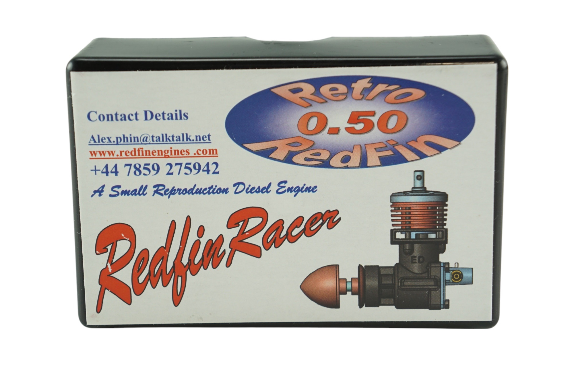 A boxed Redfin 0.50 Redfin Racer aero model aircraft diesel engine, 0.5cc, engine number 047 - Image 3 of 3