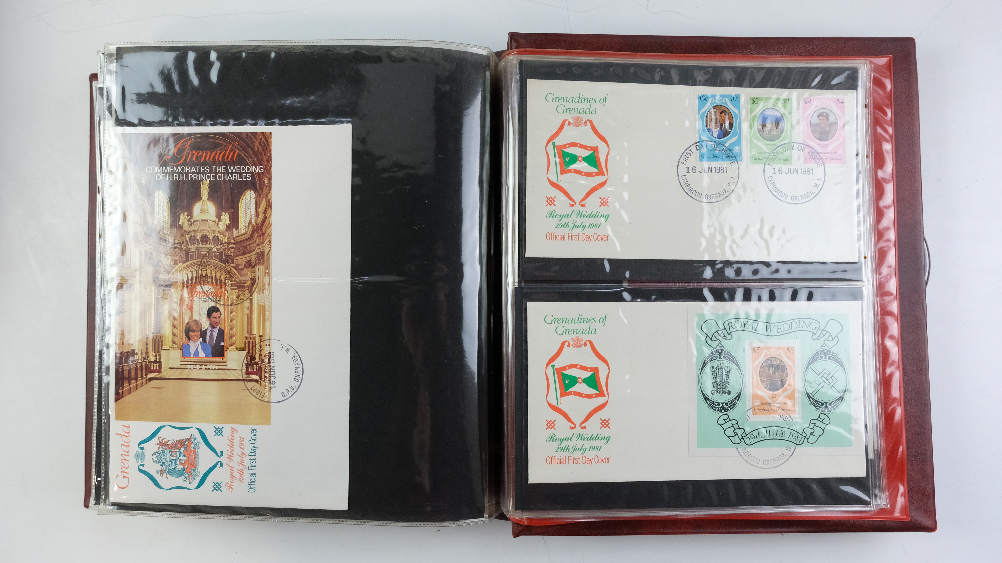 A large quantity of albums containing various world stamp covers including royal commemoratives, - Image 27 of 154