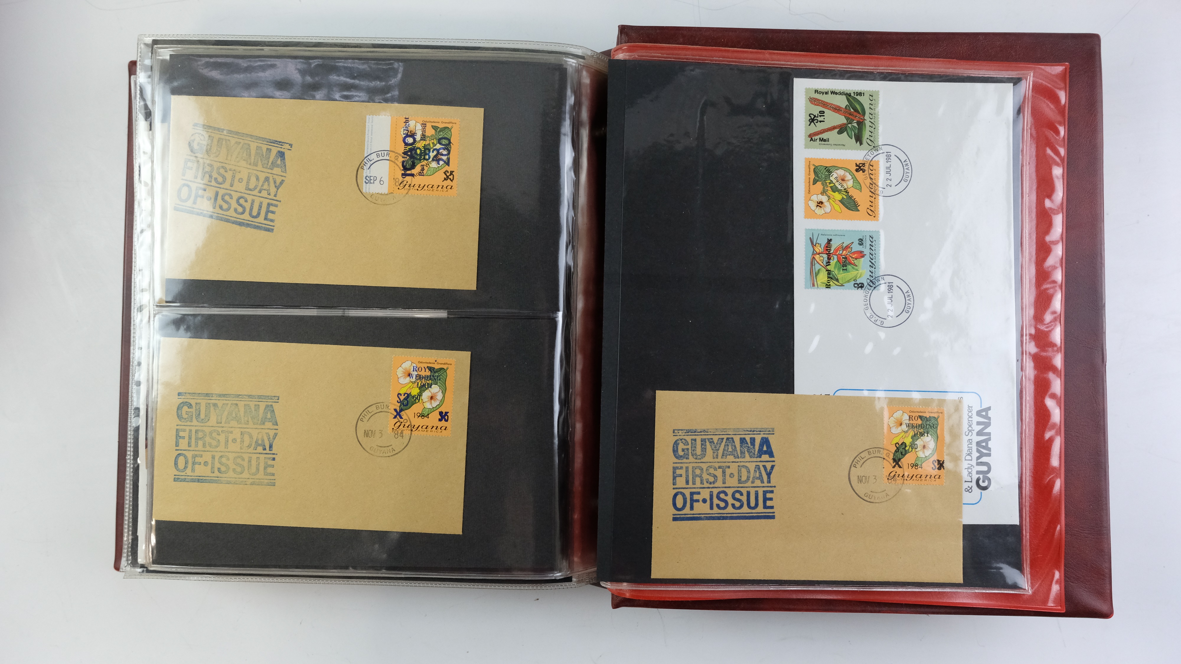 A large quantity of albums containing various world stamp covers including royal commemoratives, - Image 30 of 154