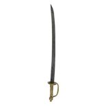A mid-to-late 18th Century Russian / Prussian infantry short sword / hanger, 79 cm