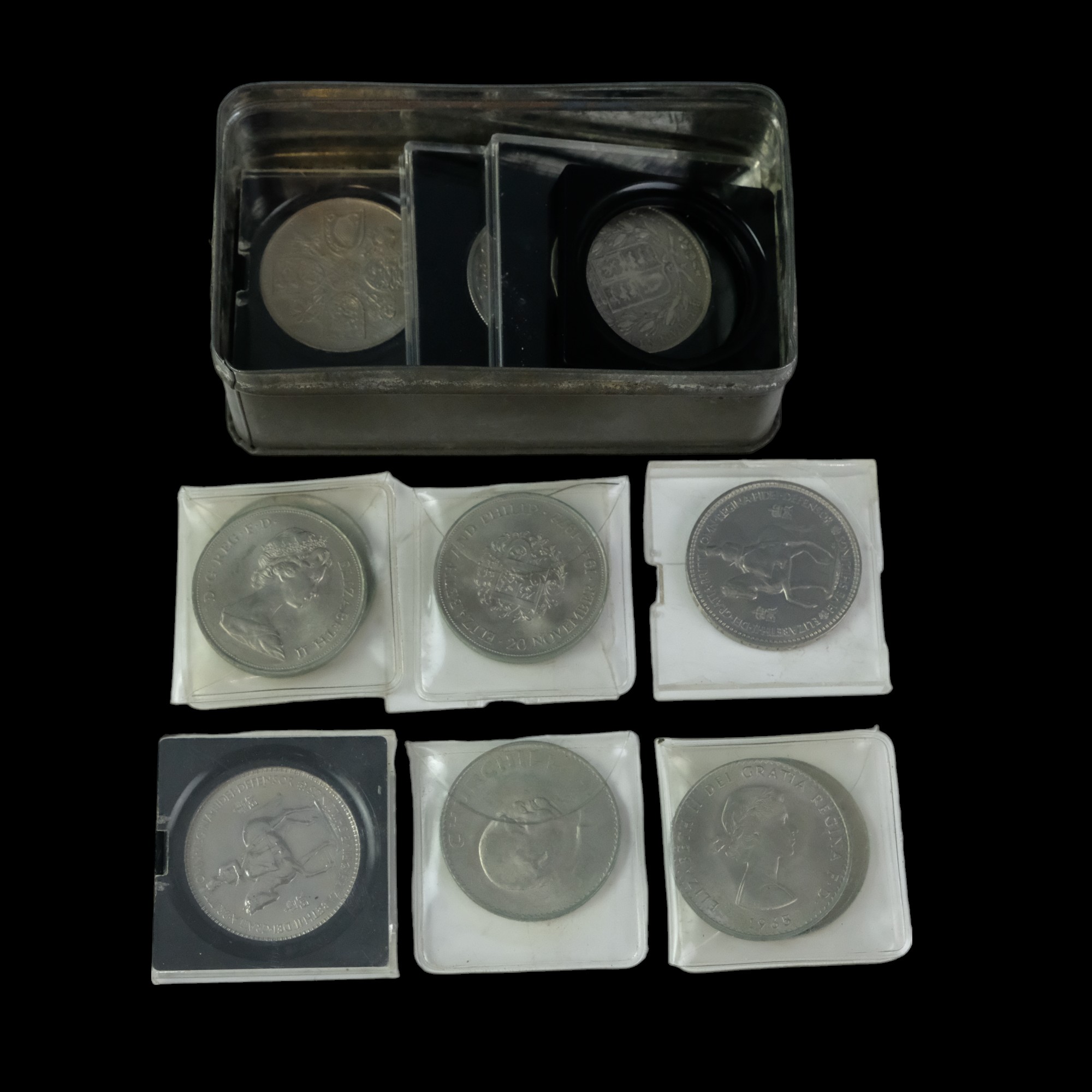 A large group of royal commemorative coins including a framed Royal Wedding coin collection, etc - Image 11 of 12