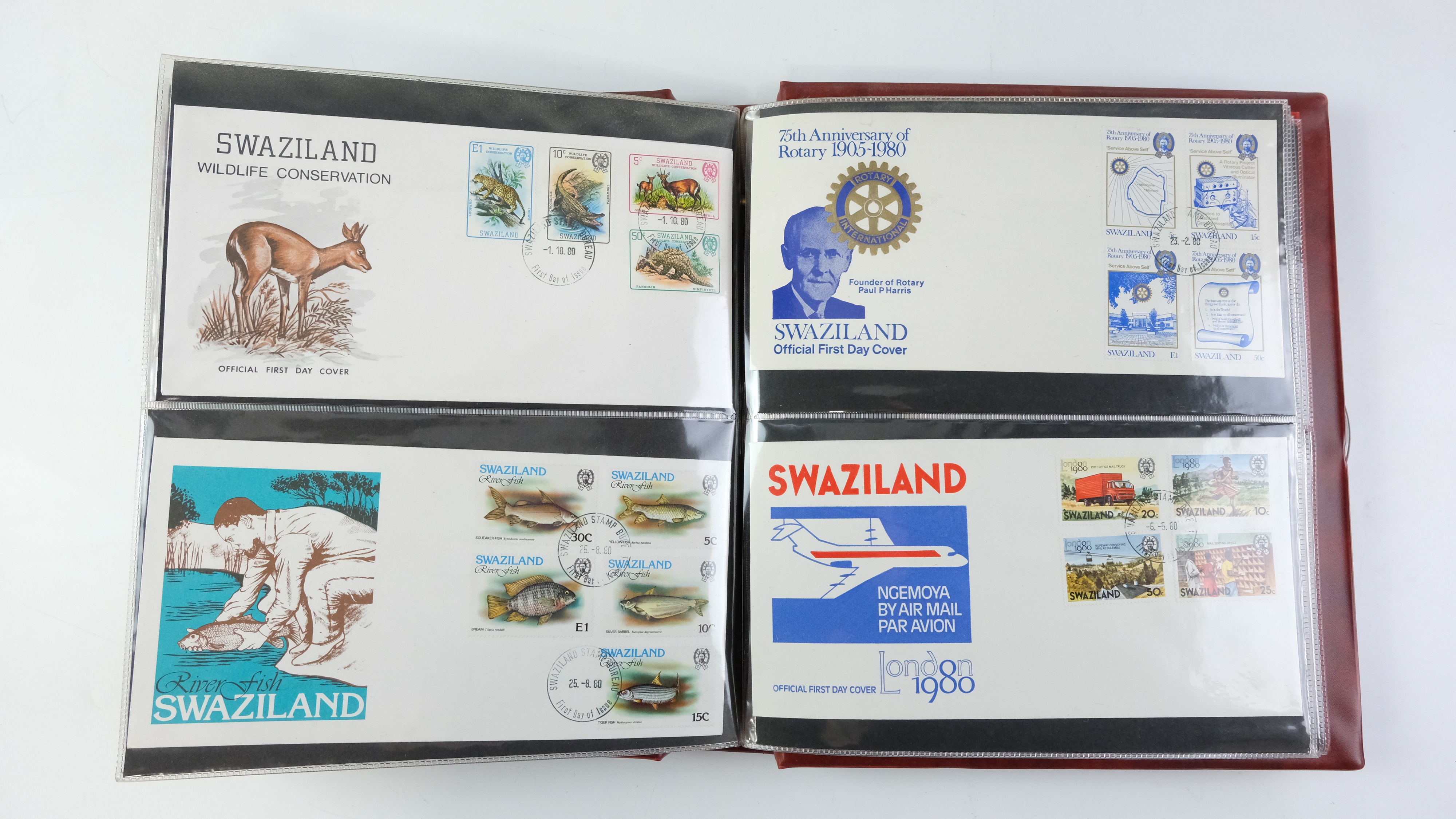 A large quantity of albums containing various world stamp covers including royal commemoratives, - Image 72 of 154