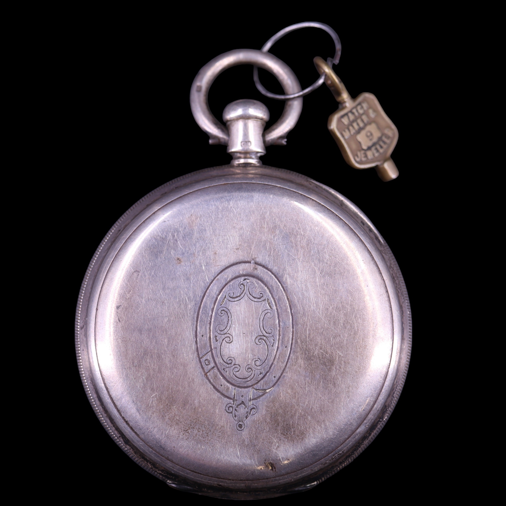 A Victorian silver "Centre Seconds Chronograph" pocket watch, having a lever movement by E Wise of - Image 2 of 4