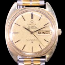 A 1960s/1970s Omega Constellation gold-plated wristwatch, having an automatic chronometer calibre