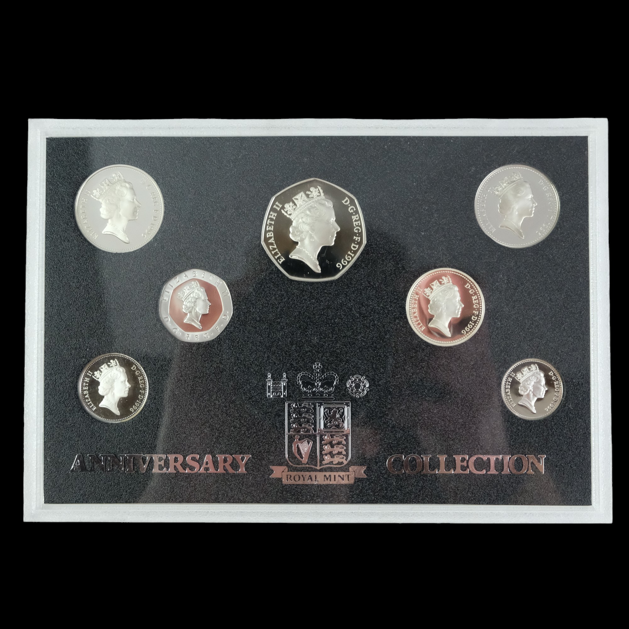 A Royal Mint cased limited edition 1996 UK Silver Anniversary Collection silver proof circulation - Image 4 of 5