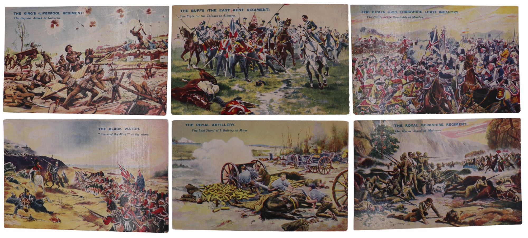 A group of 26 "Battles For The Flag" military postcards by D C Thomson for The Wizard and Rover - Image 4 of 9