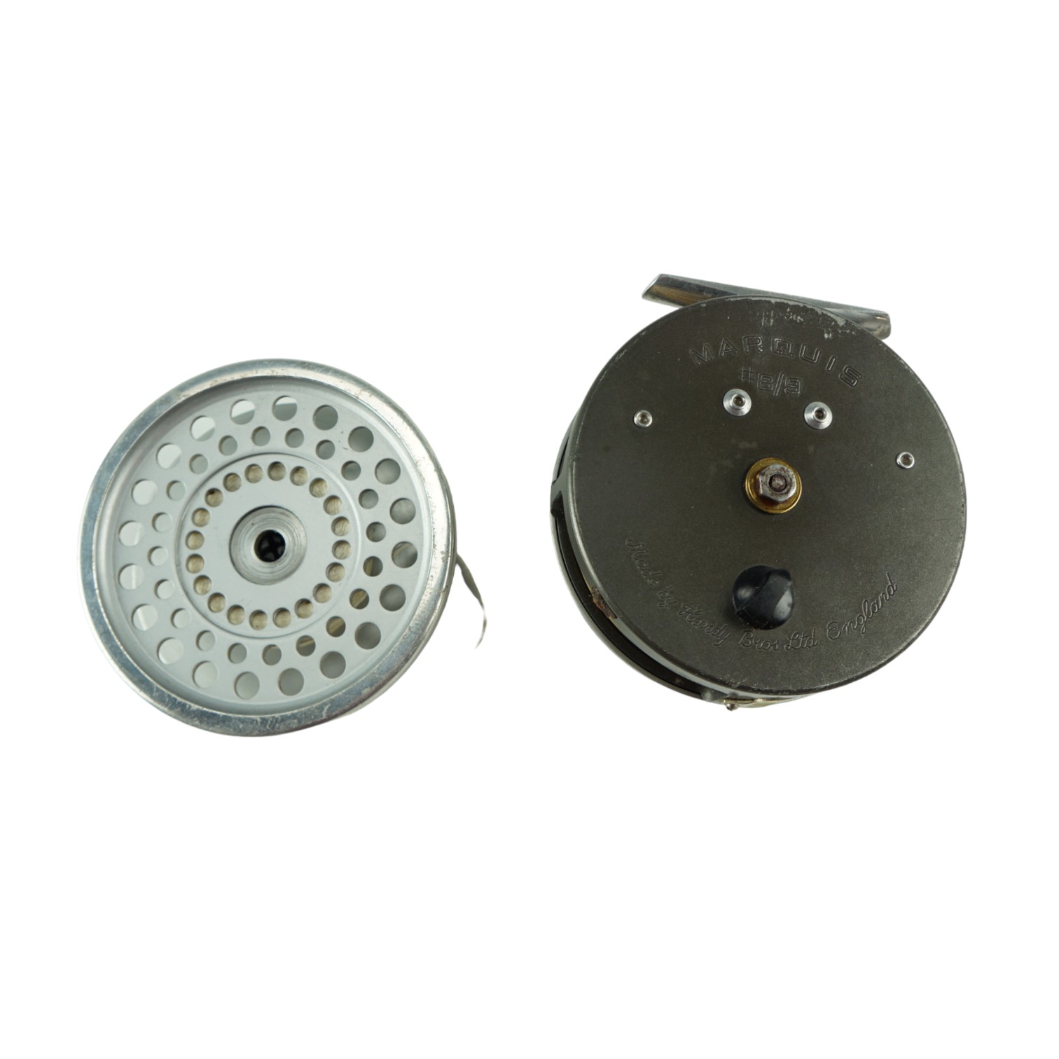 A Hardy Marquis # 8/9 centre-pin fly fishing reel together with a spare spool - Image 3 of 3