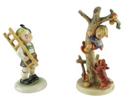 Two Hummel figurines, Culprit and one other similar figurine