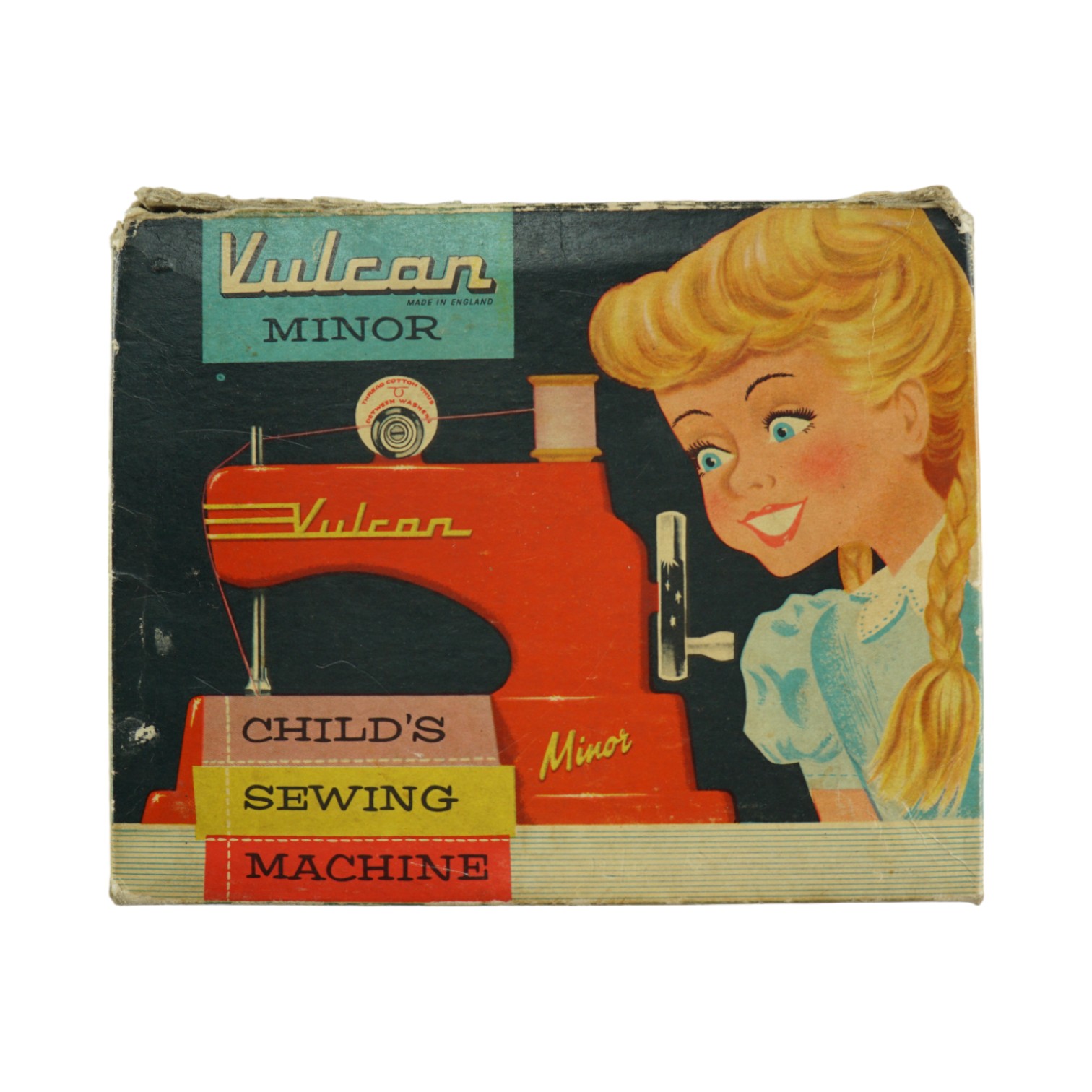 A boxed 1950s / 1960s Vulcan Minor children's sewing machine - Image 3 of 4