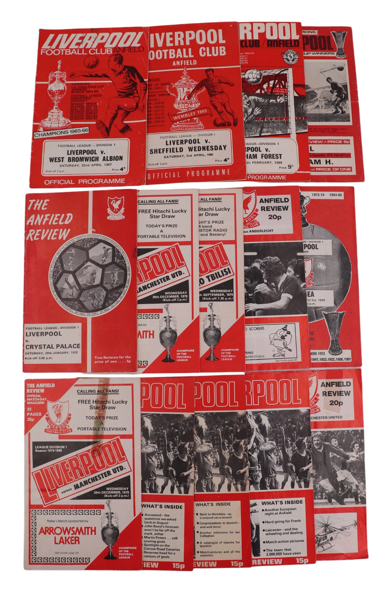A small quantity of 1970s Liverpool Football Club matchday programmes - Image 2 of 2