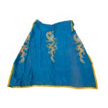 A vintage Japanese / Chinese gown, hand embroidered in depiction of dragons, bearing the label of