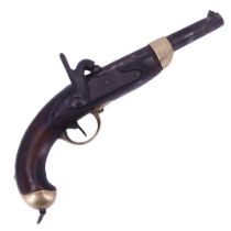 A French Model 1822 T Bis cavalry percussion pistol
