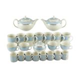 A large quantity of Royal Doulton Regency Gold tea and dinnerware, eighty four items