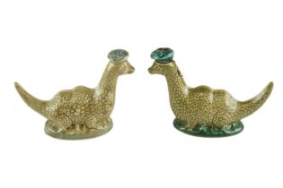 Two Beswick Loch Ness Monster ceramic decanters for Benagles Scotch Whisky, 8.5 cm
