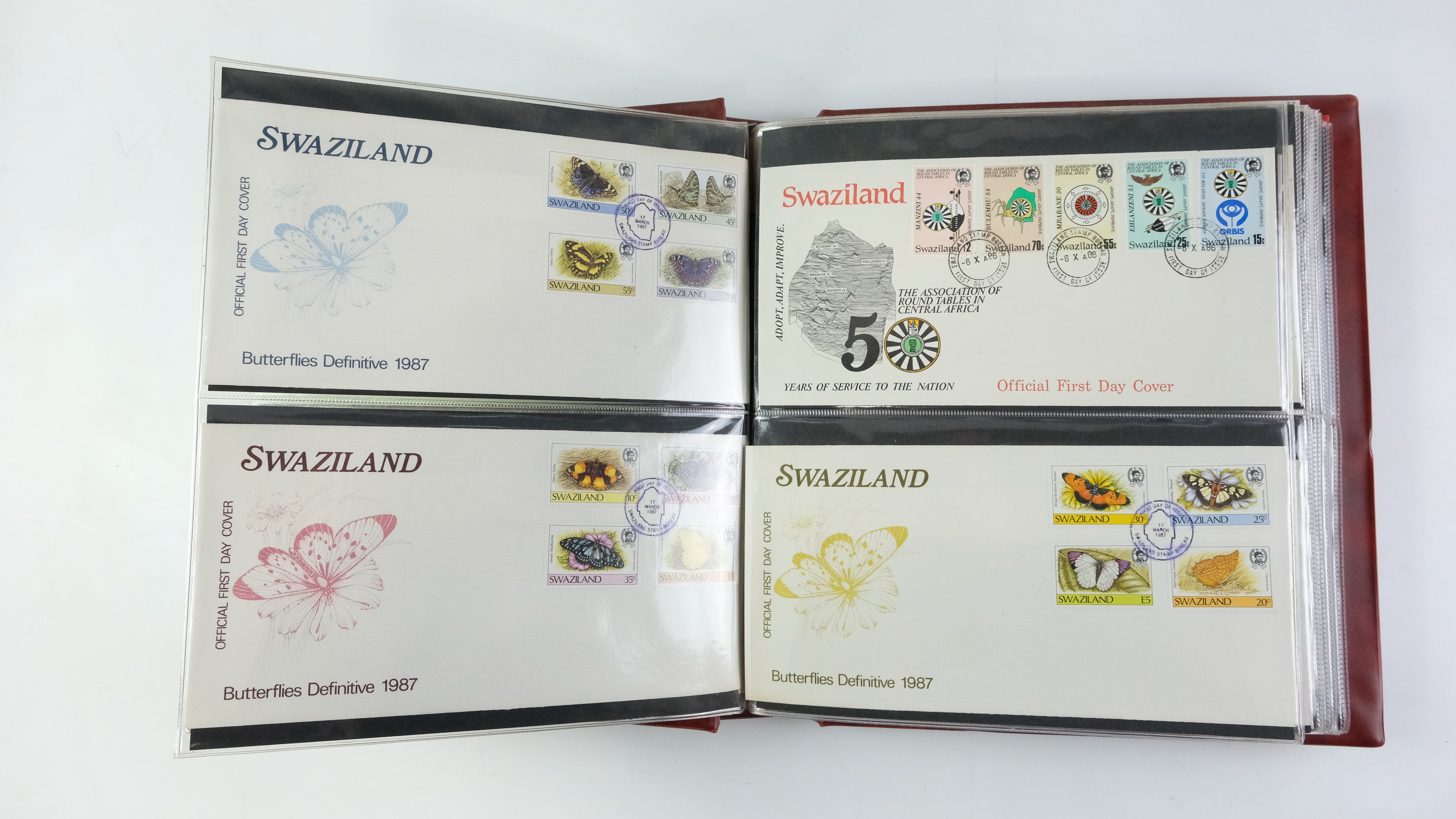 A large quantity of albums containing various world stamp covers including royal commemoratives, - Image 64 of 154