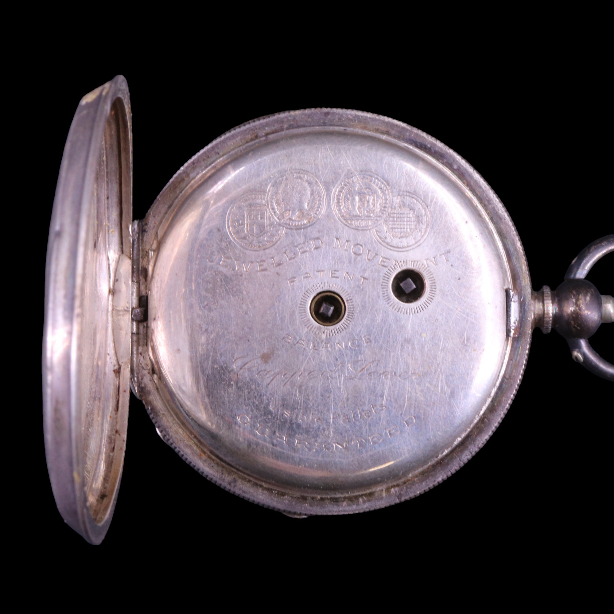 Four various silver pocket watches, (a/f) - Image 5 of 8