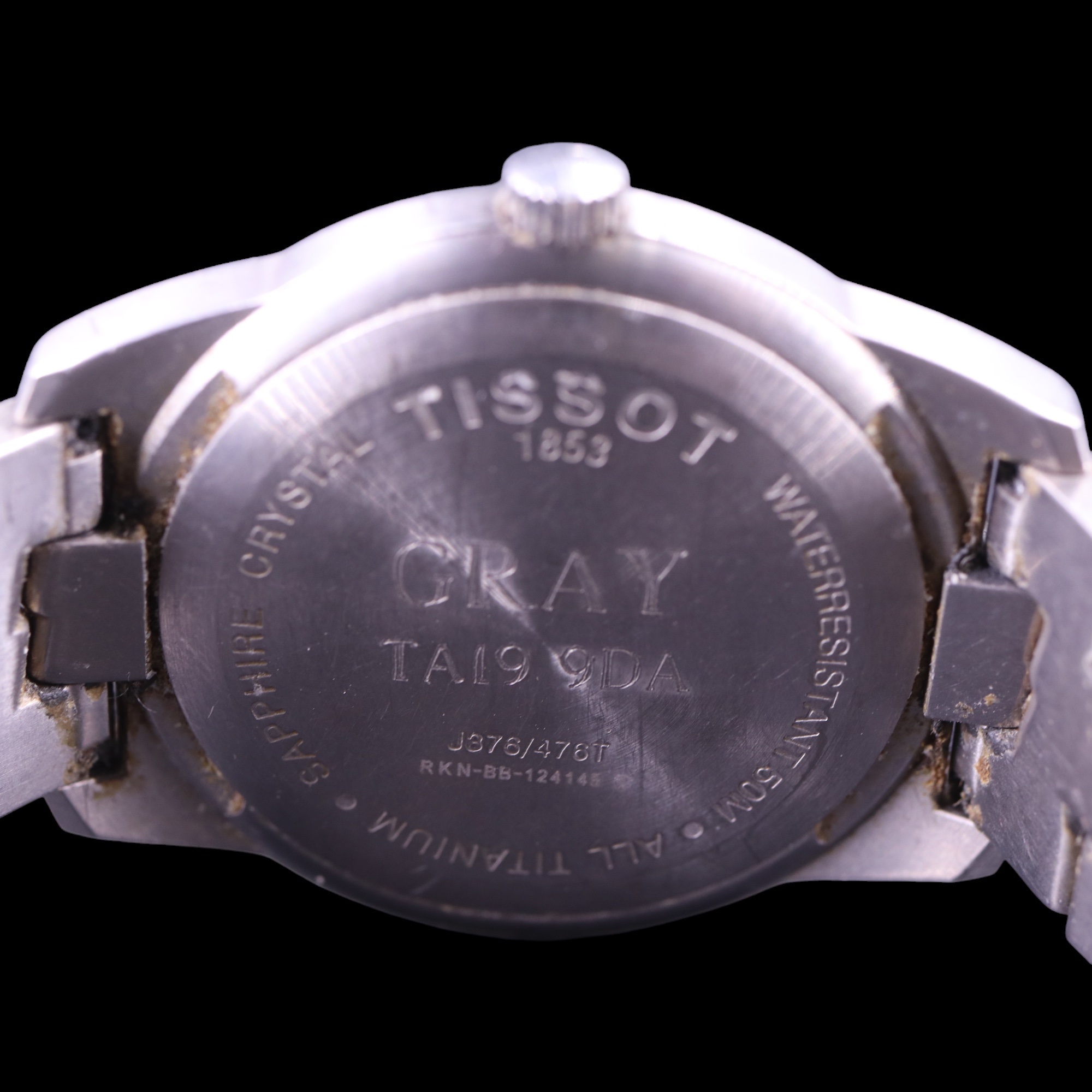 A Tissot PR 50 Titanium wristwatch, having a Swiss ETA three-jewel quartz movement, radially brushed - Image 4 of 5