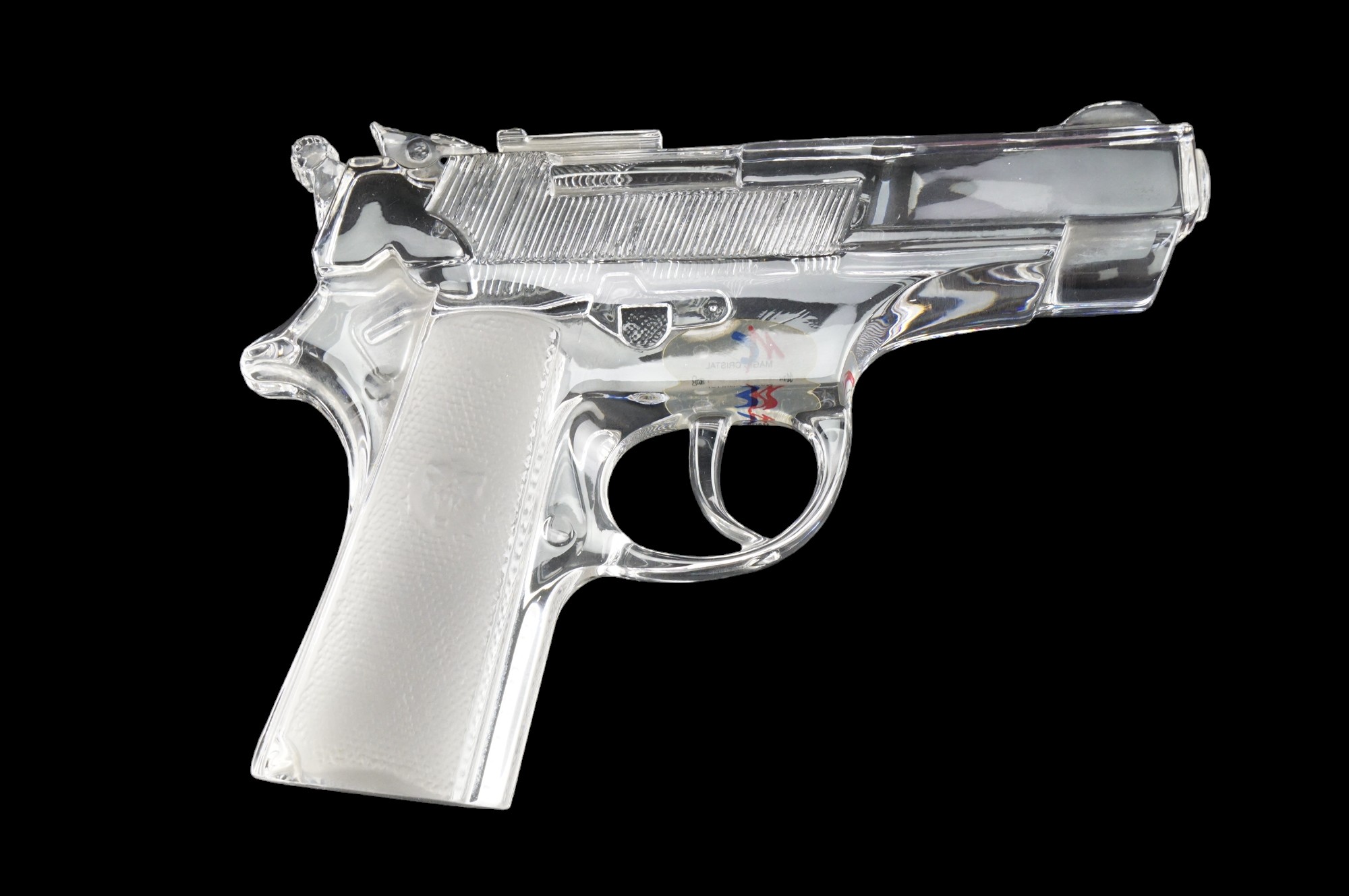 A Magic Crystal glass automatic pistol, 16.5 cm - Image 3 of 3