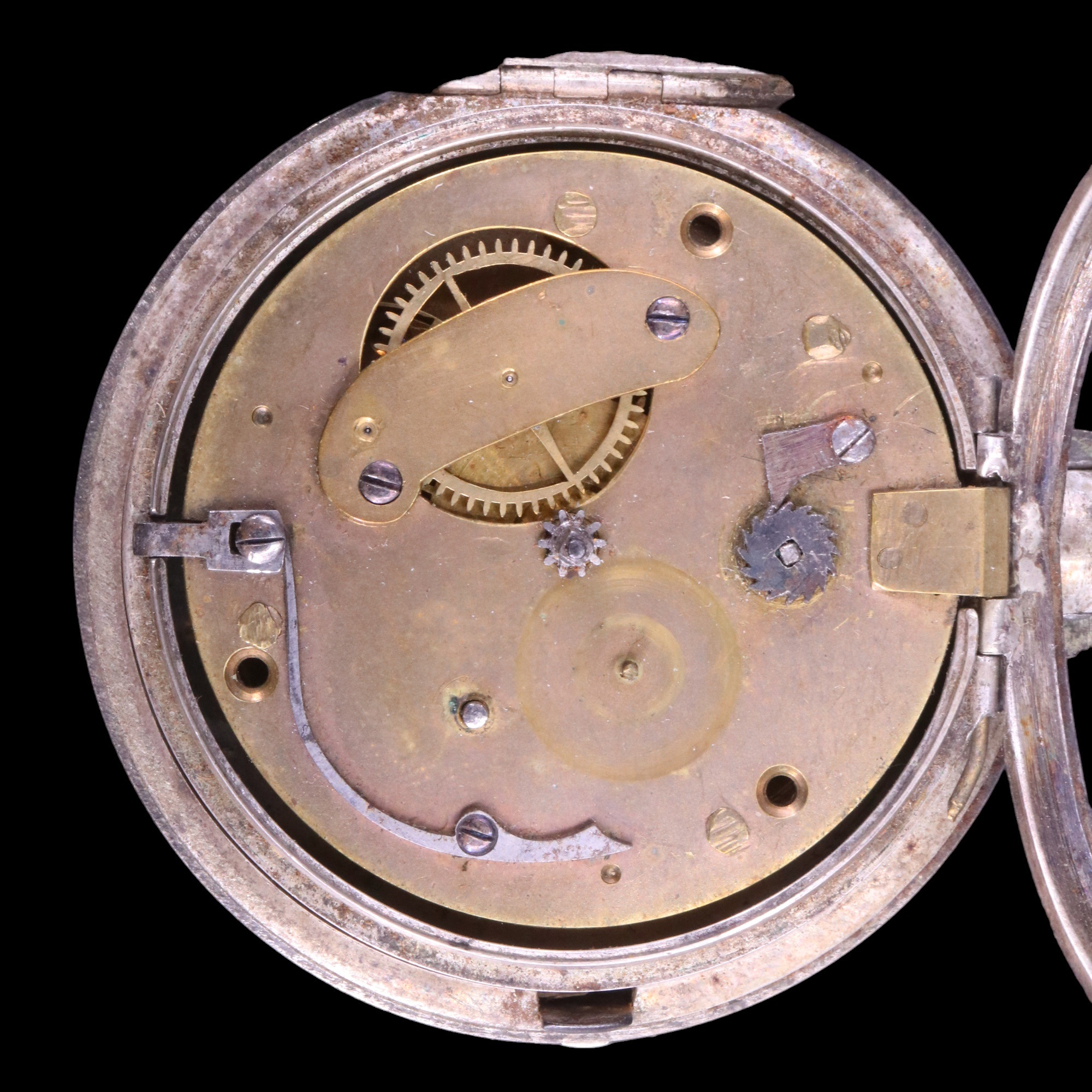 A Victorian silver pair-cased verge pocket watch, the movement not named, the outer case carrying - Image 5 of 5