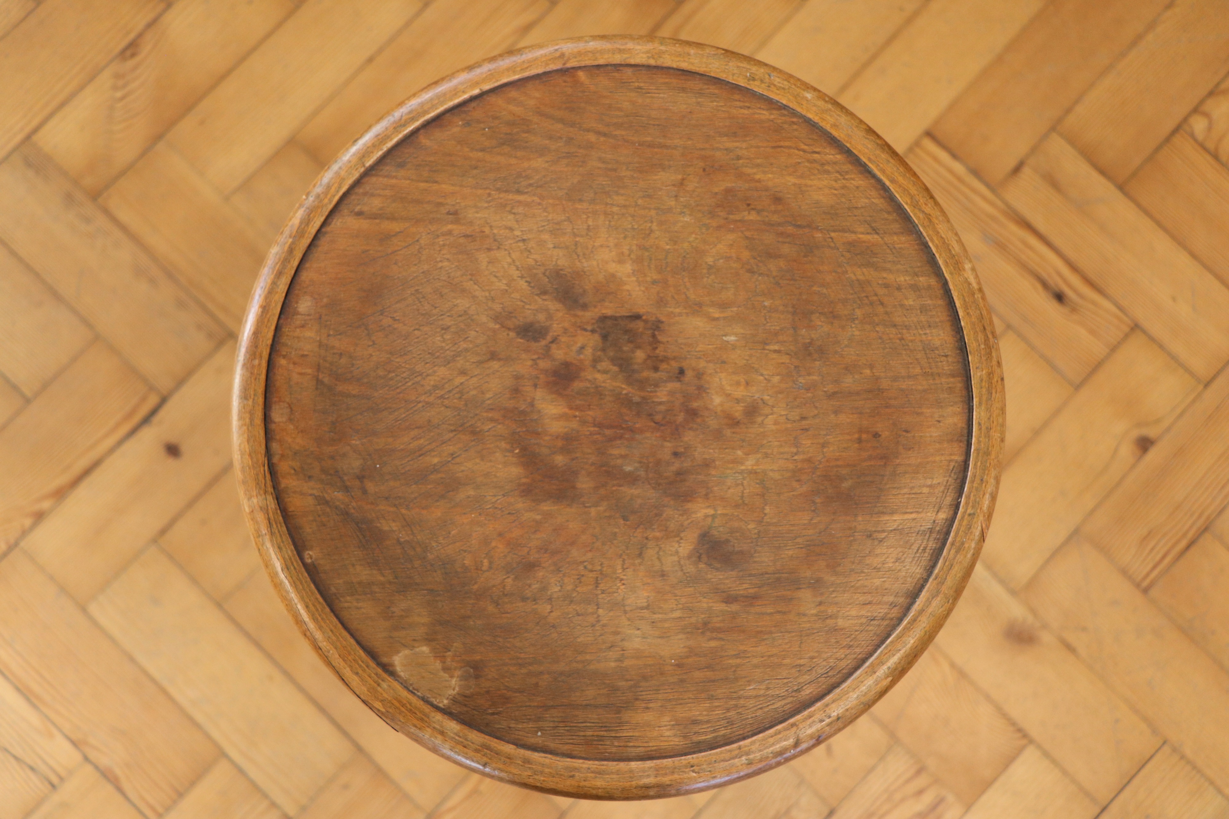 A 1920s/1930s Fischell bentwood stool, 35 cm x 35 cm (seat) x 55 cm high - Image 3 of 3