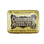 A Columbia gramophone needles tin and needles