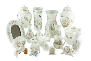 A large group of Aynsley Cottage Garden and other ceramics, tallest 25.5 cm