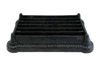 A Victorian cast iron boot scraper, 50 cm x 32 cm