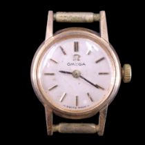 A 1960s lady's Omega 9 ct gold wristwatch, having a crown-wound calibre 485 17-jewel movement,