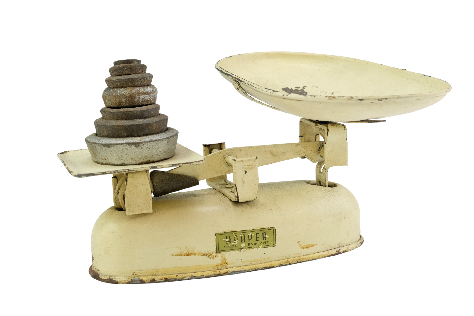 Vintage Harper kitchen scales and weights, mid 20th Century - Image 2 of 2