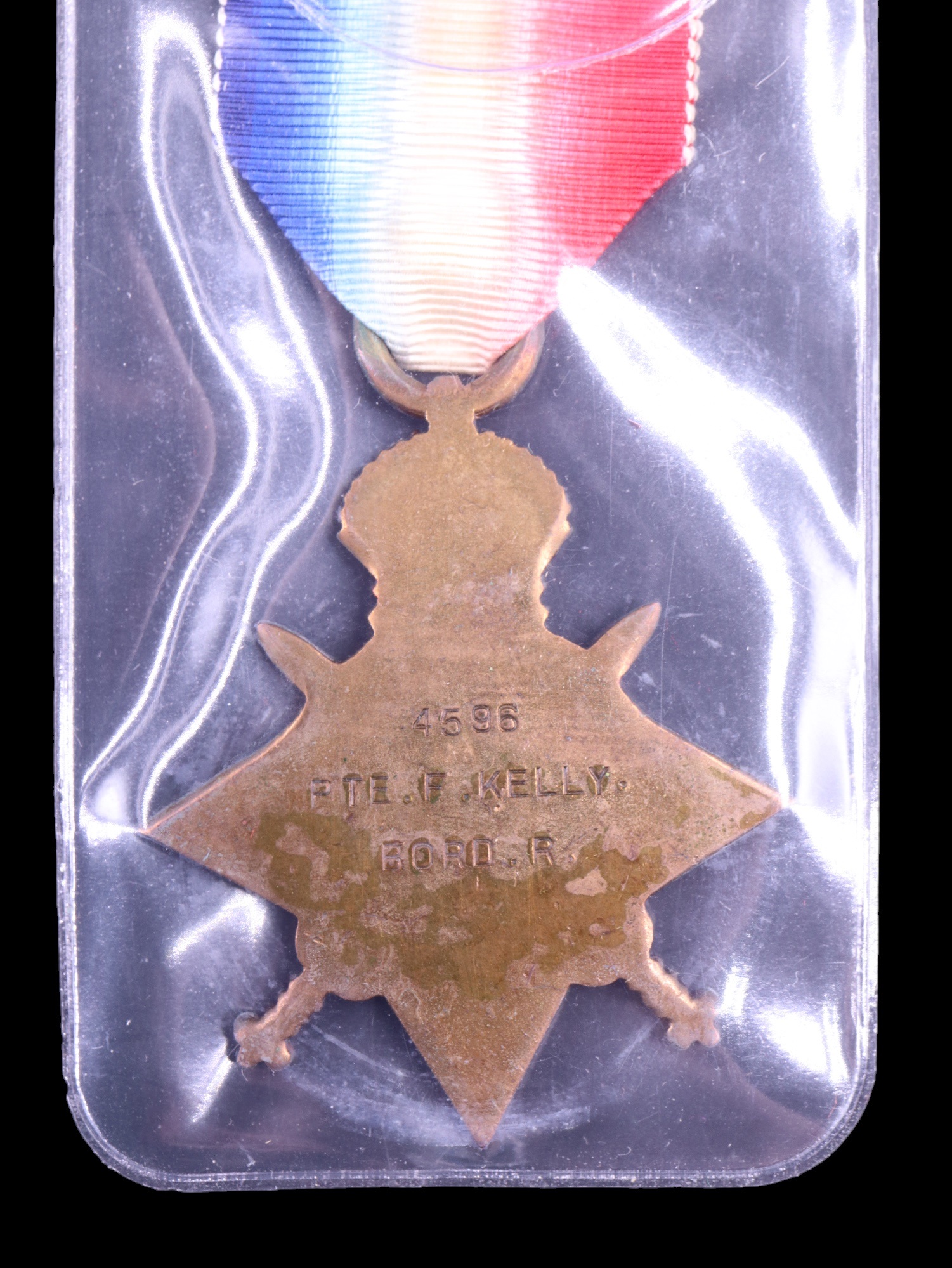 A 1914-15 Star medal to 4596 Pte Francis Kelly, Border Regiment - Image 3 of 3
