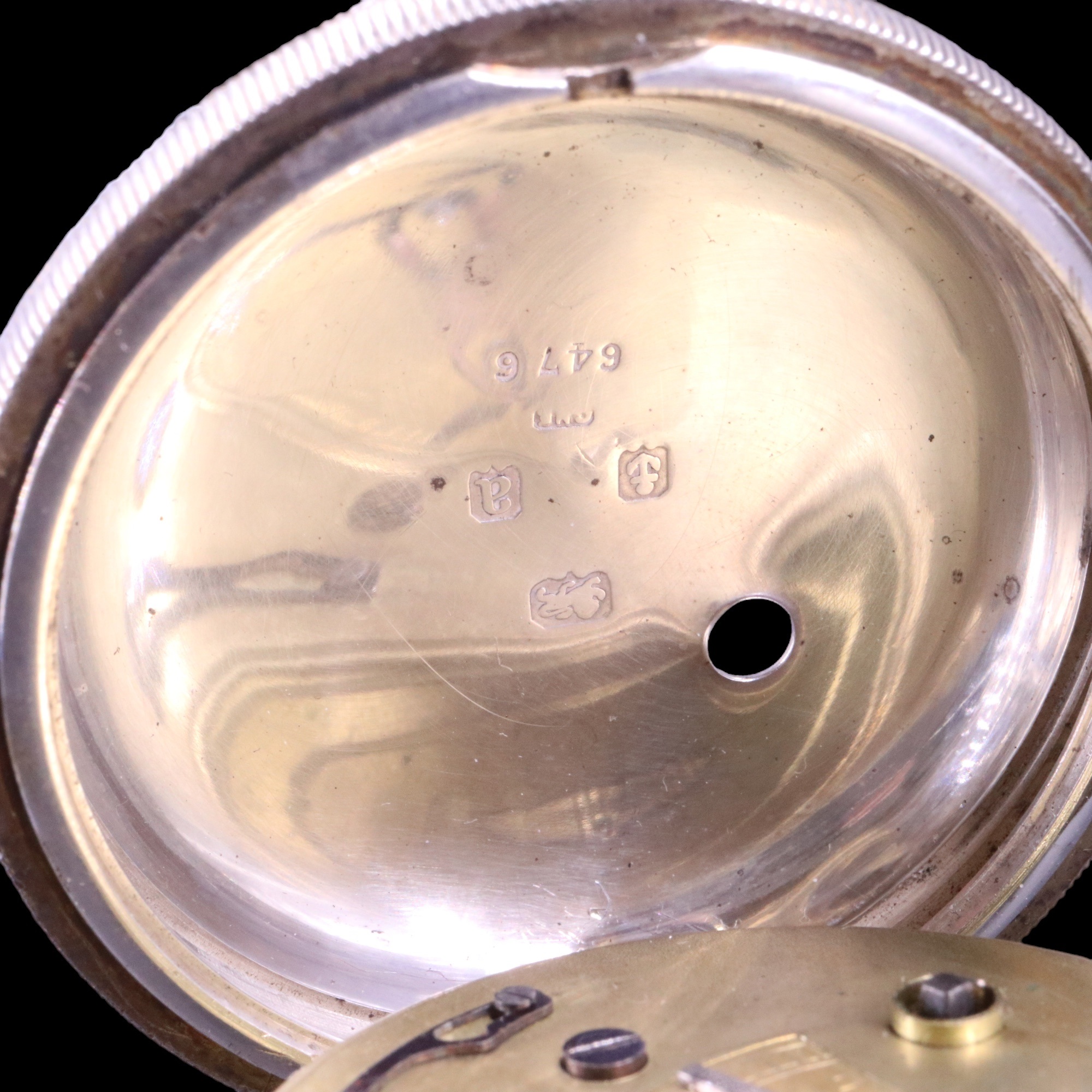 A late Victorian silver pocket watch by H Stone of Leeds, having a key-wound lever movement and - Image 4 of 4