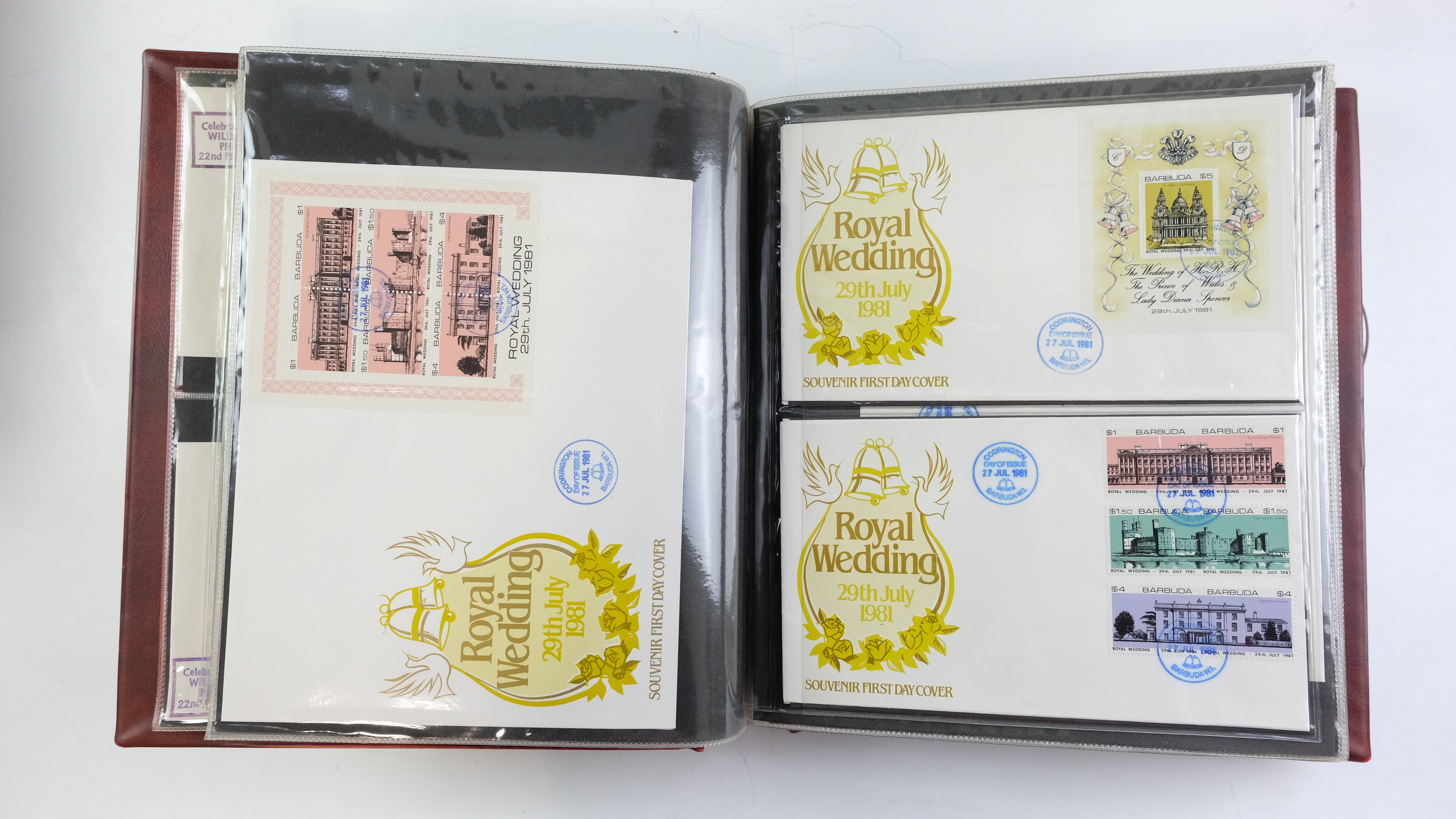 A large quantity of albums containing various world stamp covers including royal commemoratives, - Image 11 of 154
