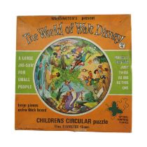 A The World of Walt Disney No 4 circular jigsaw, 45 cm