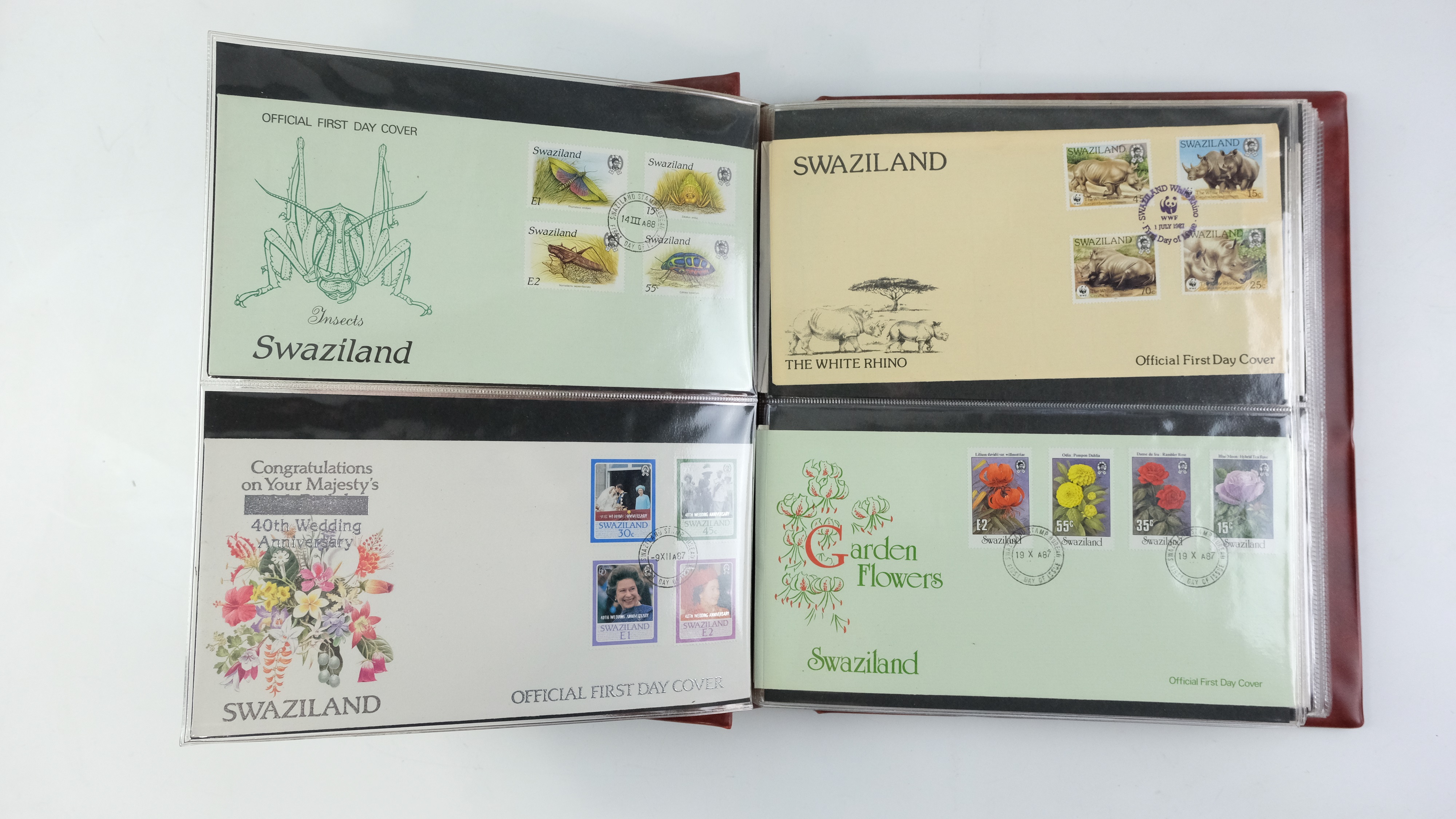 A large quantity of albums containing various world stamp covers including royal commemoratives, - Image 63 of 154