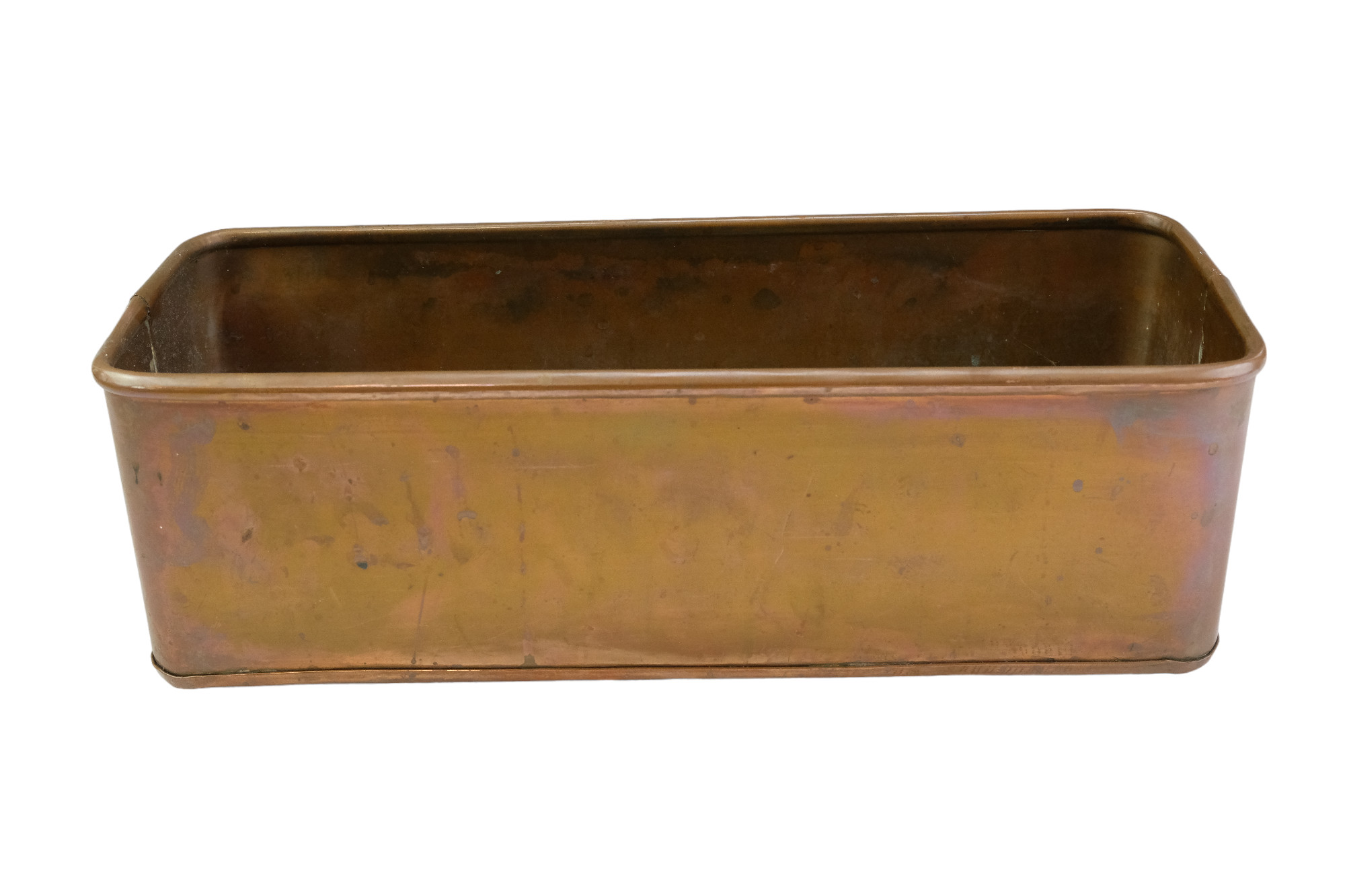Brass and aluminium jam pans together with a copper planter - Image 3 of 3