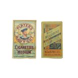 Two packs of vintage cigarettes comprising WD & HO Wills Wild Woodbine and John Player & Son Navy